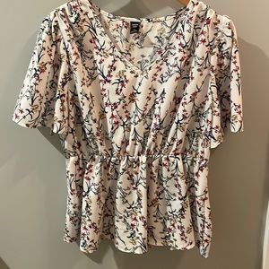 Shein 1XL floral blouse